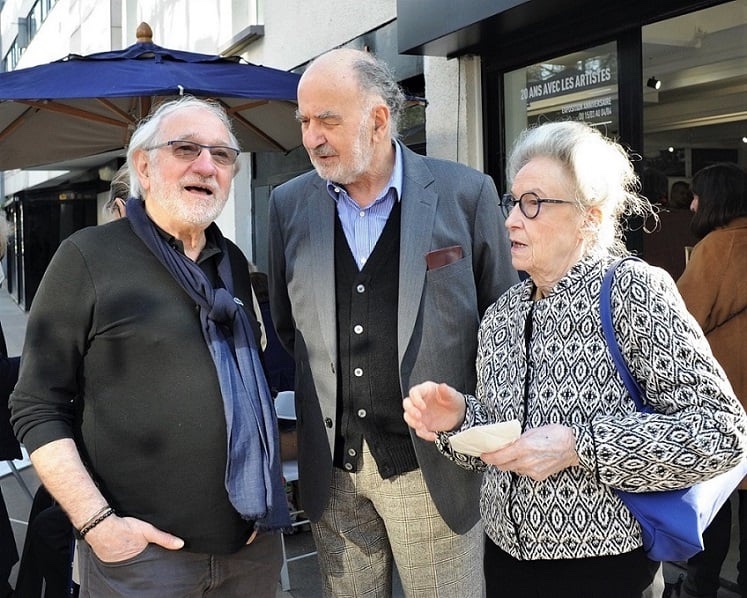 Philippe Piguet, Jean et Jacqueline Le Gac, Dimanche 20 mars 2022 à L'Espace Art Absolument   (© Yves Géant )